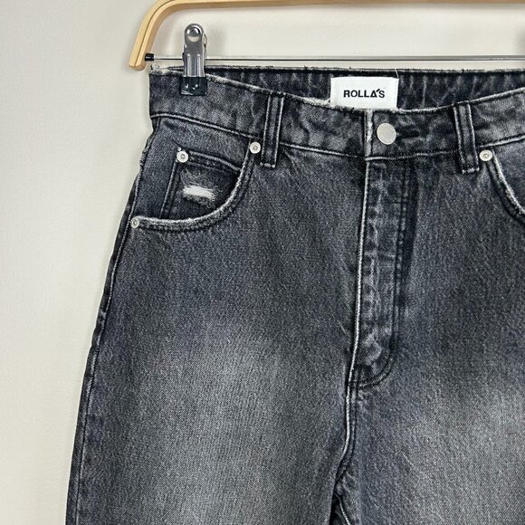 Rolla's Dusters High Rise Relaxed Dark Wash Jean Size 26 - Picture 2 of 8